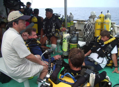 邵廣昭老師邀請美國科學家，來訪綠島進行大深度潛水