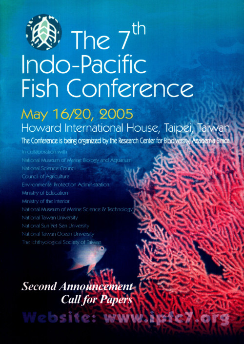 第七屆印度太平洋魚類會議—議程（Second Announcement）